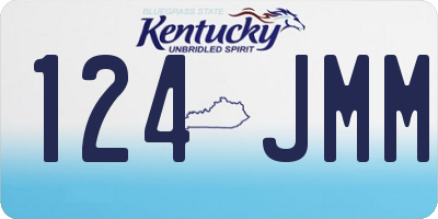 KY license plate 124JMM