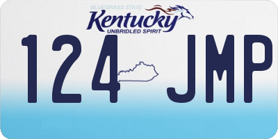 KY license plate 124JMP