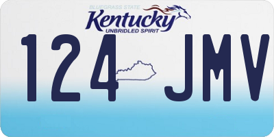 KY license plate 124JMV