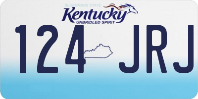 KY license plate 124JRJ