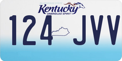 KY license plate 124JVV