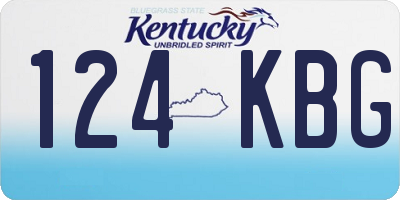 KY license plate 124KBG