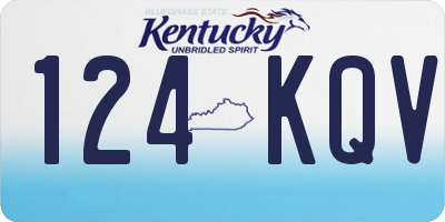 KY license plate 124KQV