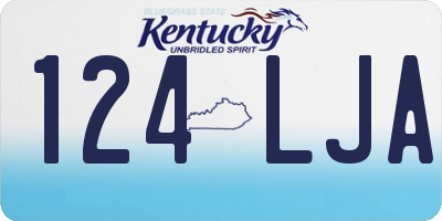 KY license plate 124LJA