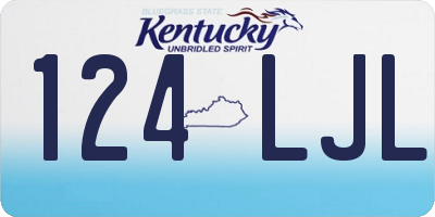 KY license plate 124LJL