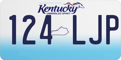 KY license plate 124LJP