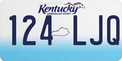 KY license plate 124LJQ