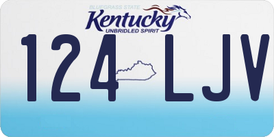 KY license plate 124LJV