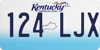 KY license plate 124LJX