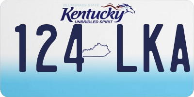 KY license plate 124LKA