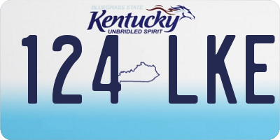 KY license plate 124LKE