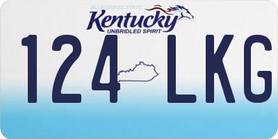 KY license plate 124LKG