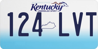 KY license plate 124LVT