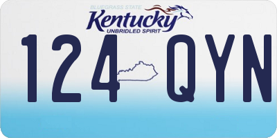 KY license plate 124QYN