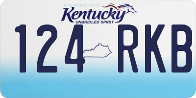 KY license plate 124RKB