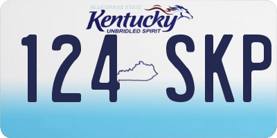 KY license plate 124SKP