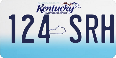 KY license plate 124SRH