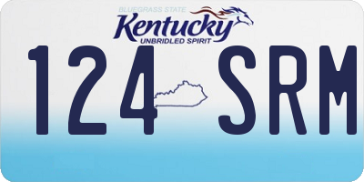 KY license plate 124SRM