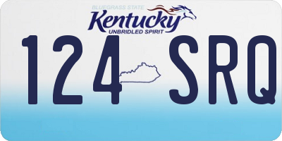 KY license plate 124SRQ