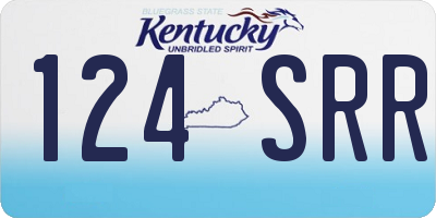 KY license plate 124SRR