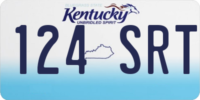 KY license plate 124SRT