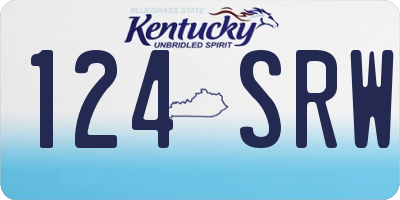 KY license plate 124SRW