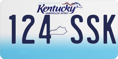 KY license plate 124SSK