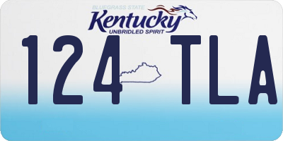 KY license plate 124TLA