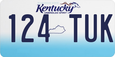 KY license plate 124TUK