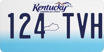 KY license plate 124TVH