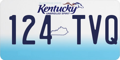 KY license plate 124TVQ