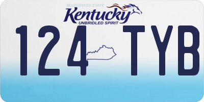 KY license plate 124TYB