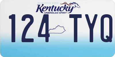 KY license plate 124TYQ