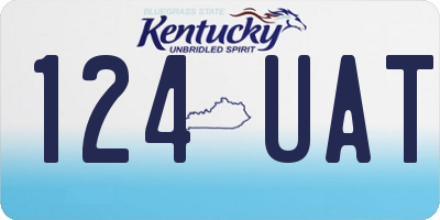 KY license plate 124UAT