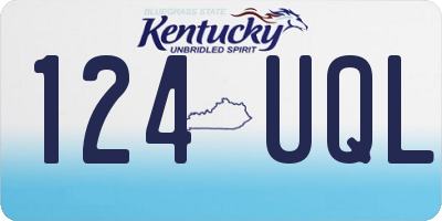 KY license plate 124UQL