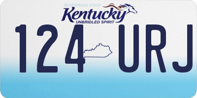 KY license plate 124URJ
