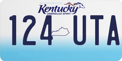 KY license plate 124UTA
