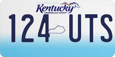 KY license plate 124UTS