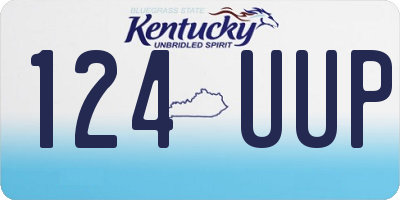 KY license plate 124UUP