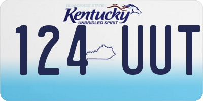 KY license plate 124UUT