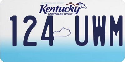 KY license plate 124UWM