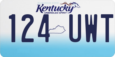 KY license plate 124UWT