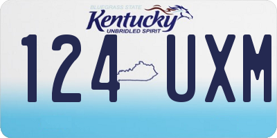 KY license plate 124UXM