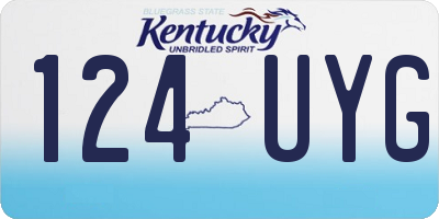 KY license plate 124UYG