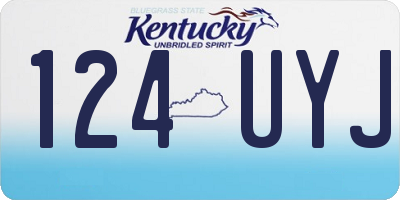 KY license plate 124UYJ