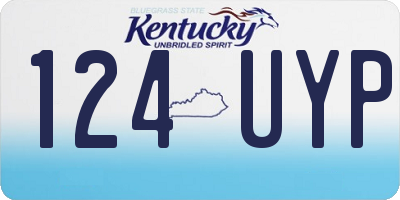 KY license plate 124UYP