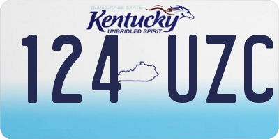 KY license plate 124UZC