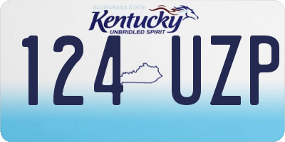 KY license plate 124UZP