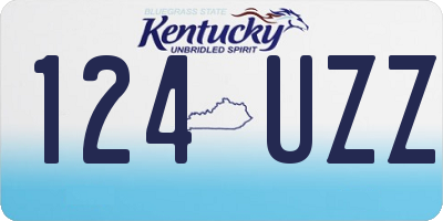 KY license plate 124UZZ