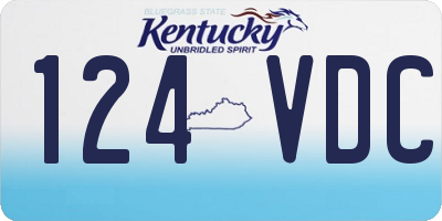 KY license plate 124VDC